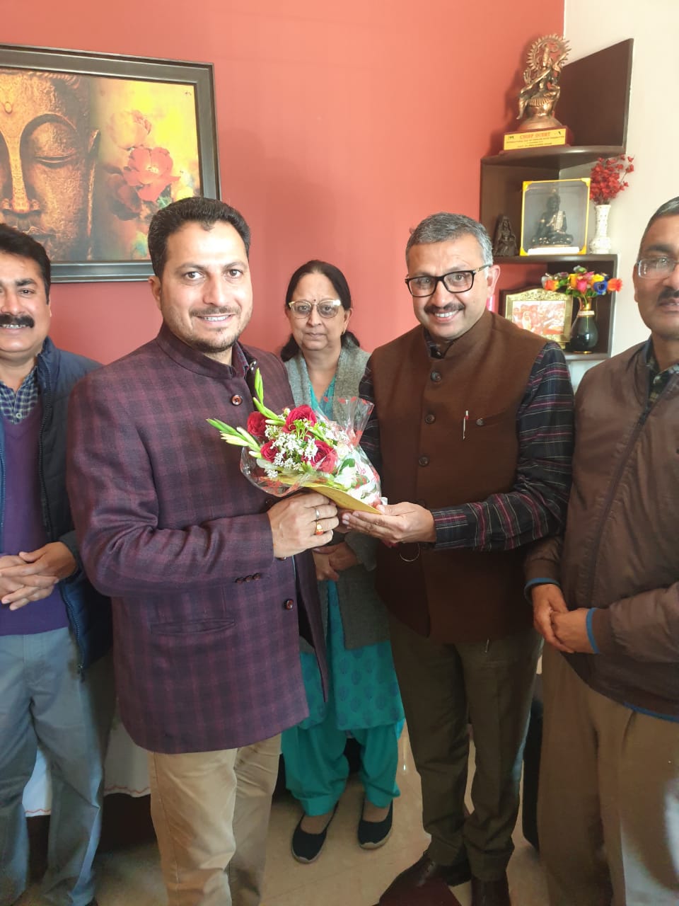 Thanks to Sh. Rakesh Jamwal, Hon'ble M.L.A., Sundernagar.
On behalf of the Managing Committee and the staff (Teaching and Non-teaching) of the MLSM College, Sundernagar for restoring teaching and non- teaching posts to non-government aided colleges of Himachal Pradesh.